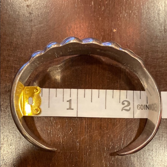 TALLERES De Los BALLESTEROS 925 Modernist CUFF BRACELET Taxco - Picture 5 of 8